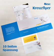 Kreuzflyer & Kreuzfolder von IhrDrucker.de